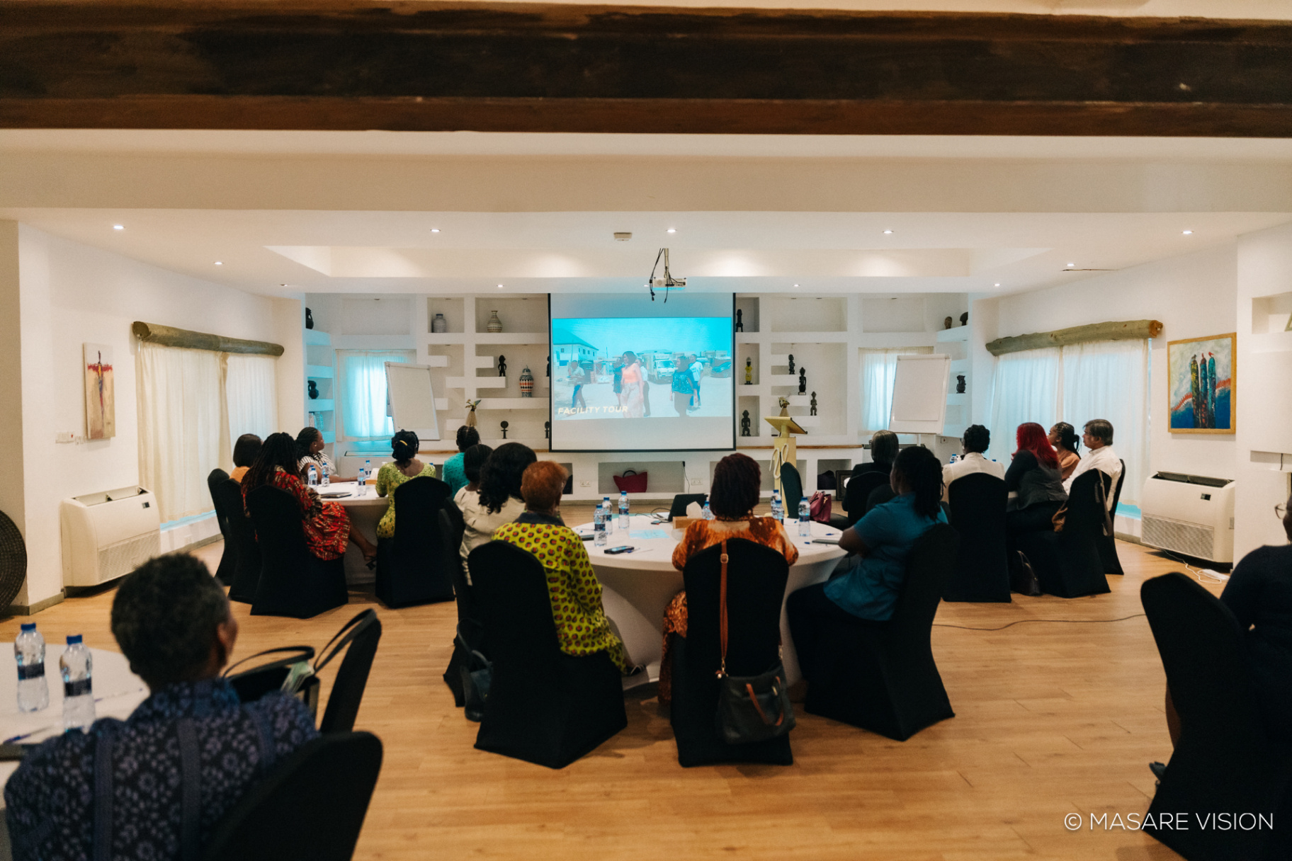 Women-in-Business roundtable, facility tour briefing